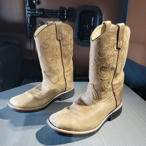 SMOKY MOUNTAIN BOOTS Kids Pueblo Dark Crazy Horse Western Boots (3520Y) Size 4.5